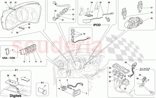 Part Diagram for Ferrari 245052