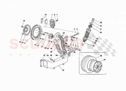 Part Diagram for Ferrari 163301