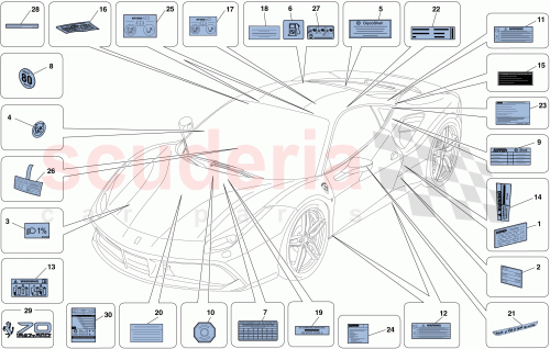 Part Diagram for Ferrari 308904