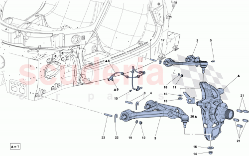Part Diagram for Ferrari 292421