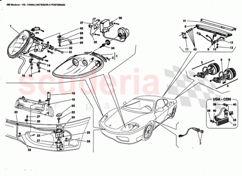 Part Diagram for Ferrari 65161700
