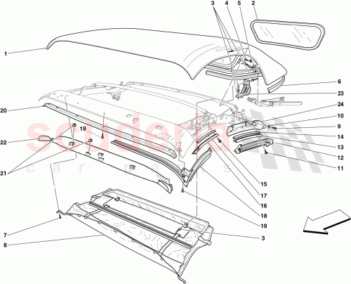 Part Diagram for Ferrari 66374603
