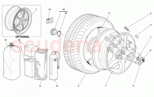 Part Diagram for Ferrari 173391