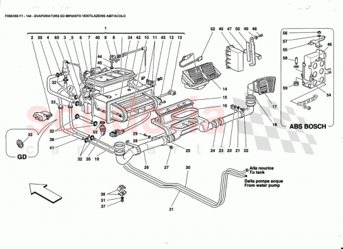 Part Diagram for Ferrari 65353200