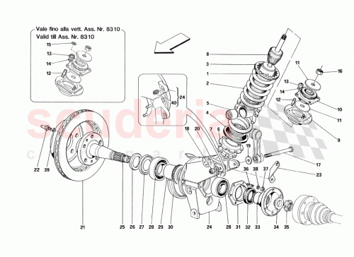 Part Diagram for Ferrari 144807