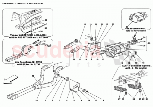 Part Diagram for Ferrari 174316