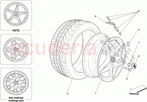 Part Diagram for Ferrari 234449