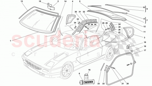 Part Diagram for Ferrari 63164000