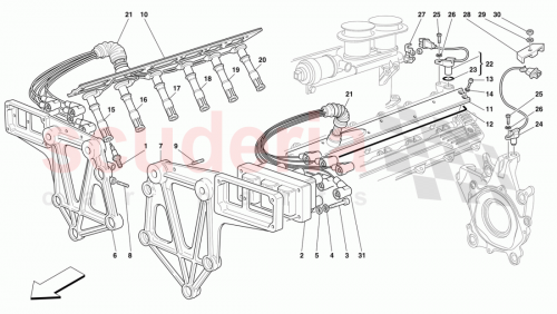 Part Diagram for Ferrari 156958