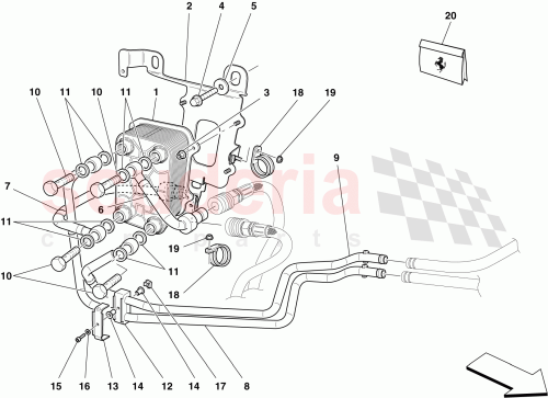Part Diagram for Ferrari 243396