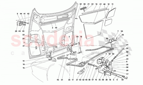 Part Diagram for Ferrari 64453700
