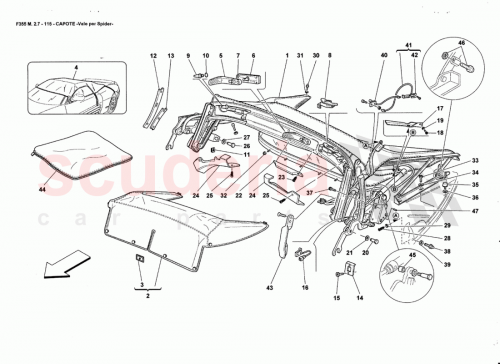 Part Diagram for Ferrari 64897700