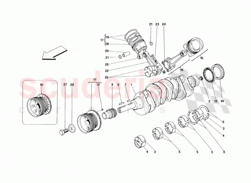 Part Diagram for Ferrari 163528