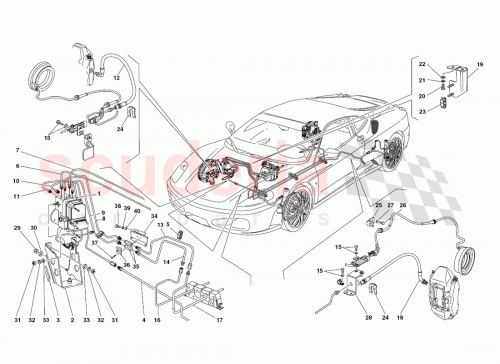 Part Diagram for Ferrari 225355