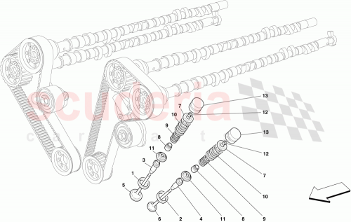 Part Diagram for Ferrari 241720