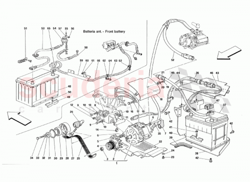 Part Diagram for Ferrari 180055