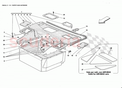 Part Diagram for Ferrari 157508