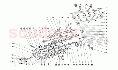 Part Diagram for Ferrari 126202