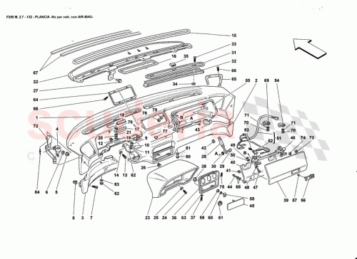 Part Diagram for Ferrari 64112900