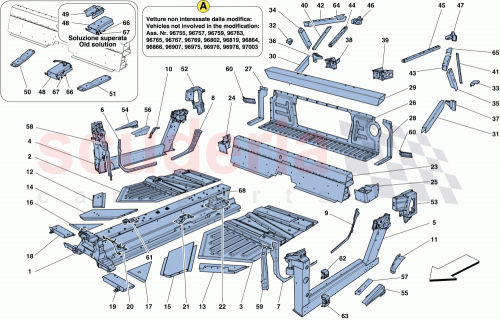 Part Diagram for Ferrari 257866
