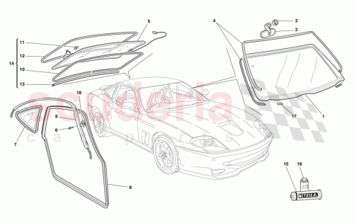 Part Diagram for Ferrari 64573300