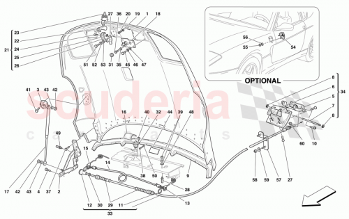 Part Diagram for Ferrari 64174300