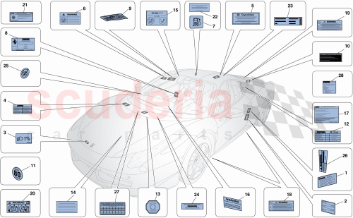 Part Diagram for Ferrari 270600