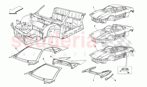 Part Diagram for Ferrari 64299100