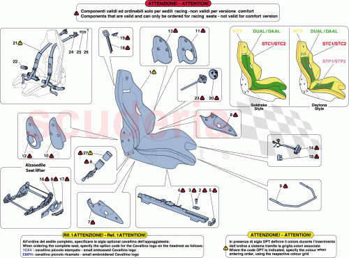 Part Diagram for Ferrari 87397200