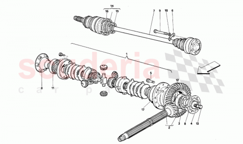 Part Diagram for Ferrari 155750