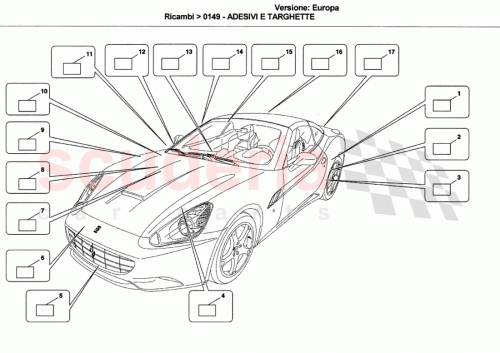 Part Diagram for Ferrari 69969900