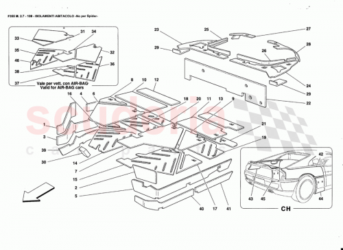 Part Diagram for Ferrari 64319300