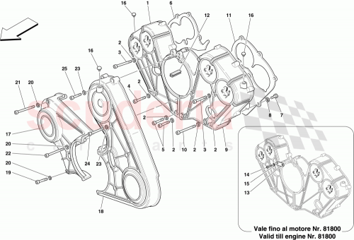 Part Diagram for Ferrari 198312