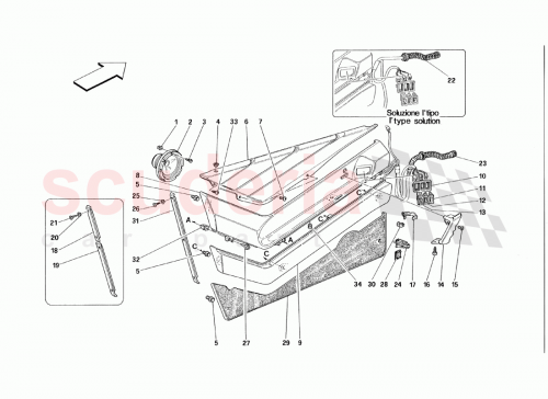 Part Diagram for Ferrari 174680