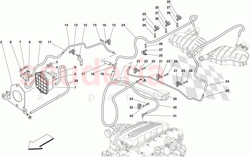 Part Diagram for Ferrari 225052