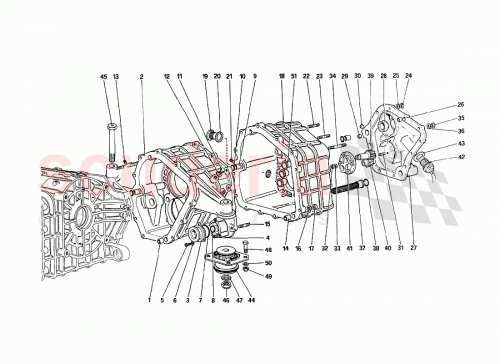 Part Diagram for Ferrari 13517020