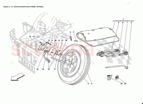 Part Diagram for Ferrari 63603200