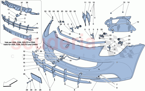 Part Diagram for Ferrari 15842504