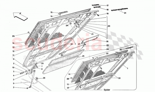Part Diagram for Ferrari 64318700