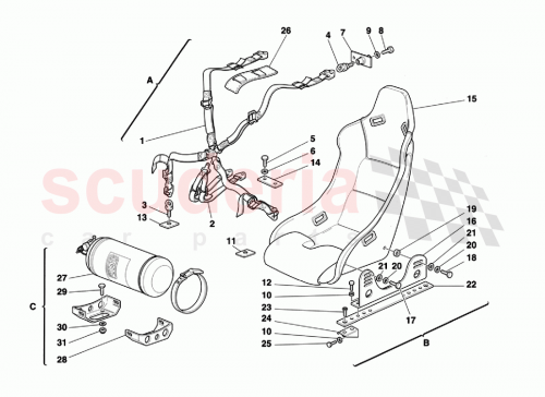 Part Diagram for Ferrari 166889