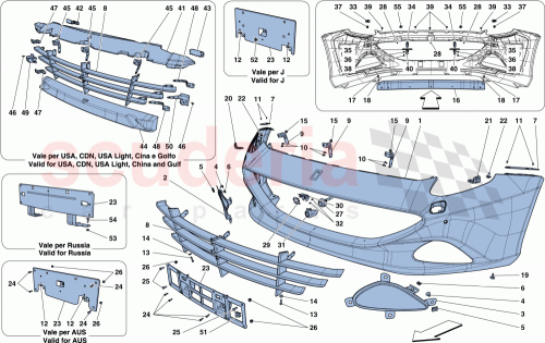 Part Diagram for Ferrari 86658010