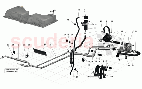 Part Diagram for Ferrari 304905