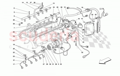 Part Diagram for Ferrari 173940