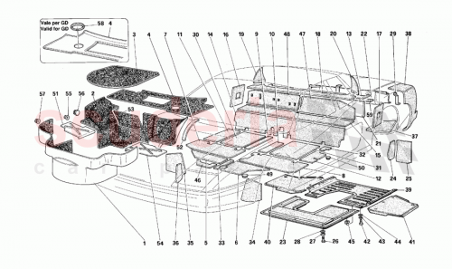 Part Diagram for Ferrari 63428500
