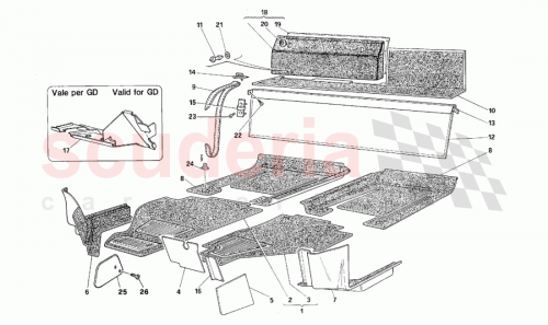 Part Diagram for Ferrari 1000843