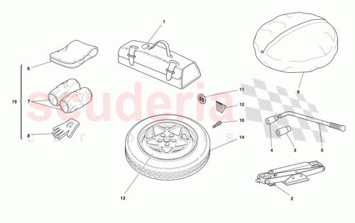 Part Diagram for Ferrari 179629