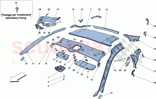 Part Diagram for Ferrari 87545100
