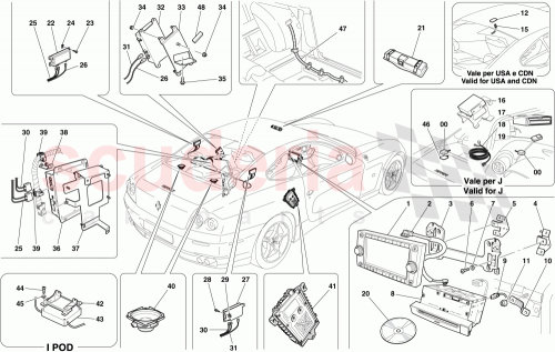 Part Diagram for Ferrari 232298