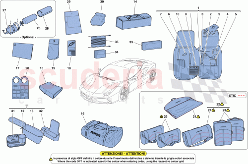 Part Diagram for Ferrari 83075612