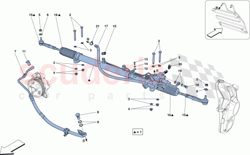 Part Diagram for Ferrari 340311